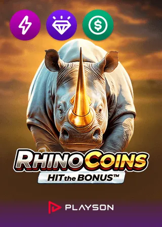 Rhino Coins Hit the Bonus par Playson